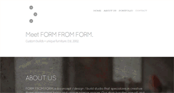 Desktop Screenshot of formfromform.com